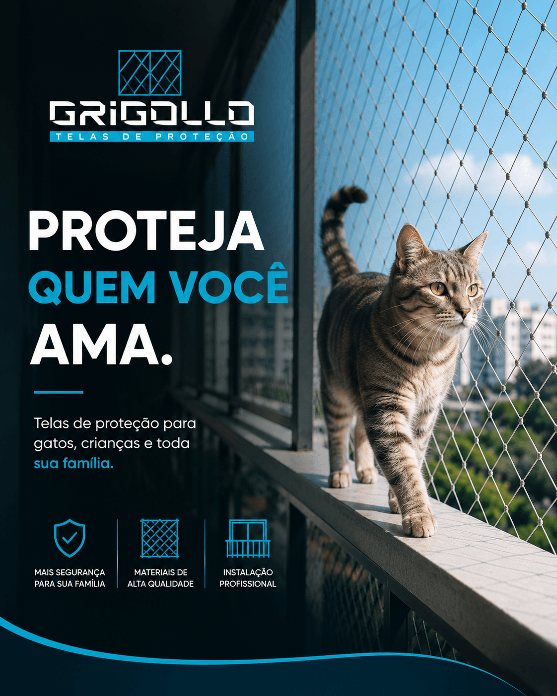 Grigollo Telas de Proteção — Proteja quem você ama